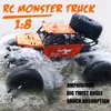 1:8 42cm RC Car & Boat Truck 2.4G Radio Control 4WD Off-road Electric Vehicle Monster Remote Control Car Gift Toys Children Boys