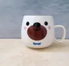 Creative ceramic Mugs animal cute expression water cup can be customized logo Lovers cups given away