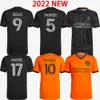 maillots de football noir orange