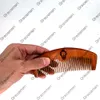 MOQ 100 PZ Pettini in legno di sandalo in oro naturale Pettine per barba da uomo LOGO personalizzato Spazzola per capelli in legno 14 * 5,6 * 1,2 cm