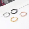 Hoop Huggie brillant corps nez boucles d'oreilles lèvre oreille faux Septum rétractable 3 paires bijoux à la mode Oorbellen filles Hoop1