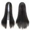 26 ~ 28 inches recht synthetische pruik met pony simulatie menselijk haar cosplay pruiken perruques de cheveux humains c0240