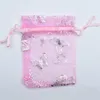 Mode Kordelzug Organza Beutel Organza Taschen für Baby Duschen Hochzeitsgeschenke Schmuck Aufbewahrungstaschen Paket WB3450