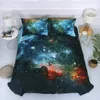 5Styles Galaxy Ciel Étoilé Licorne 3D Ensembles de Literie Imprimé Housse de Couette Ensemble Reine Roi Twin Taille 201119