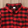 2020 New Toddler Kids Baby Boys Printed Plaid Dister Long Long Fashion Back Letter Printed Children Complements 17t8431536