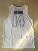 14 Tyler Herro Jersey Whiall High School College Basketball Trikots Blaues White Sport Shirt Top-Qualität S-XXL