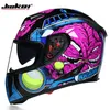 Full Face Racing Motorcykelhjälm Capacete Cascos hjälmar Double Visor Racing Motocross Hjälm Casco Men Modular Moto6101830