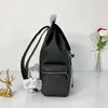 2021 luxe mode lederen tas heren reizen rugzak zwart kleur matching designer boek grote capaciteit van handtassen