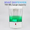 700ml Automatic Soap Dispenser Touchless Smart Sensor USB Bathroom Liquid Soap Dispenser Handsfree Touchless Sanitizer Dispenser RRA3767