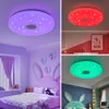 Smart Sufit Lights CeiL LED Light Room Muzyka Bluetooth App Sypialni Lampa 33cm RGB Kolorowe Pilot Control Nowoczesne światło wnętrza