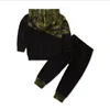 Kleinkindjungen Outfits Camouflage Baby Boy Kapuze Pullover Pants 2pcs Set Long Sleeve Children Kleidung Sets Fashion Kids Clothing DW8823707