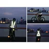 Sicherheitsausrüstung, Nachtsport, Laufen, reflektierende Weste, Kleidung, hohe Sichtbarkeit, verstellbare elastische Streifenjacke für Radfahren im Straßenverkehr