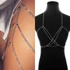 NXY SM Bondage Moda Ren Kamień Łańcuch Naszyjnik Flash Bra Bikini Akcesoria Plaża Sexy Crystal Jewelry 1223
