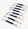 5000 stks / partij Nieuwe Spons Stick Eye Shadow Applicator Cosmetische Makeup Tools Double-Head Oogschaduw Borstel Lippenborstels