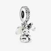 100 925 argent Sterling bébé ours en peluche balancent breloques ajustement Original européen bracelet à breloques mode femmes mariage fiançailles bijou5229350