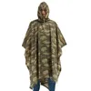 QIAN Impermeabile Rain Poncho Donna / Uomo Jungle Raincoats Zaino Camouflage Rain Coat Ciclismo Arrampicata Escursionismo Viaggio Parapioggia 201110