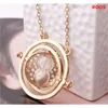 ZRM 20pcs / lot Bijoux De Mode En Gros Potter Time Turner Pendentif Collier Sable Verre Collier Pour Femmes 200929