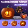 Halloween Flash Talking Animated Pumpkin Toy Projection Lamp för Home Party Lantern Decor Props Drop 2009293771619