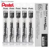 Pentel 6 Stück EnerGel LRN5 XLRN4 Nadelspitzen-Gelstift-Mine – 0,5 mm/0,4 mm Schwarz/Blau/Rot für Pentel BLN-75 201202