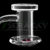 DHL!!! Beracky 20 mm OD abgeschrägter Rand Quarz Blender Banger mit Quarz Carving Spinner Cap2 Stück Rubinperlen 4590 Quarznägel für Glaswasserbongs Dab Rigs Rohre