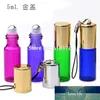 Bottle Vials Cosmetic Roller Glass Black Gold Silver 5ml Gradient Color Rose Red Green Blue Purple Brown Roll In Cap Empty