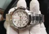 Watches for Men Chronograph Automatic Cal 4130 Watch Men's Men of Pearl Meteorite Steel Sport Valjoux JHF eta wristwatches285q