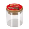 Mix Colorful Logo Transparent Glass Storage Jar 125 ML Wooden Lid Kitchen Food Storage Container Stash Jar