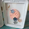 Born Baby Hand and Foot Print Mud Po Frame Baby Souvenirs Empreinte Keepsake Présent Kit de moulage à la main Croissance Memorial 201211