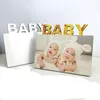 Sublimering Blank Fotoram Ornaments DIY Värmeöverföring Album Kreativitet Desktop Dekoration Baby Födelsedag Full 180 * 150 * 5mm GWF14174