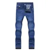 Jeans masculinos 2021 quatro estações estilo casual de alta qualidade fina fita calças homens moda clássico denim magro