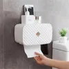 Nieuwe waterdichte wandbevestiging Toiletpapierhouder Plank voor toiletpapier Telrol Handdoekhouder Tissuebox Opbergdoos Lade
