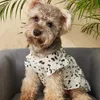 Собака платье сублимационные печатные собаки юбка с рюшами рукава собака одежда щенок Щенок в партии домашняя одежда мягкая дышащая для померанского пуделя Йоркшир XL A294