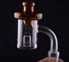 4mm tjock kärnreaktor Kvarts termisk banger nagel med carb lock för glas bongs dab riggar