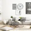 Horloge murale de style nordique de 12 pouces, installation facile et silencieuse, adaptée au salon, à la cuisine, à la chambre à coucher, à la décoration de la maison de bureau 201202