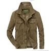 100% Baumwolle Cord Männer Jacke Frühling Herbst Winter Taschen Herren Grün Männliche Mode Einfarbig Militär Bomber Mann Jacken LJ201013