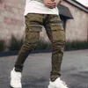 High Street Cargo Broek Mannen Zipper Grote Pocket Mens Casual Slim Fit Workout Broek Solid Harajuku Joggingbroek Sportkleding 2021 H1223