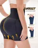 Women039s Shapewear Firm Control Naadloos gewatteerd Dij Slimmer Hoge taille slipje Heupkussentjes Enhancer Butt Lifter Short Booster3740697