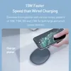 Baseus 15W Wireless Charger For iPhone 11 12 Xs Fast Charger Qi Wireless Charging Pad For Samsung S20 S10 S9 Note