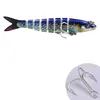 Haute qualité 10 couleurs 9 cm 7g leurres de pêche au bar leurre de poisson d'eau douce nageurs engrenages à coulage lent leurre réaliste Glide appâts Kits de matériel