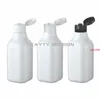 MISSIONE DI BELLEZZA 200 ML 24 PZ / LOTTO Bottiglia di plastica bianca vuota con tappo a vite, bottiglia di olio essenziale cosmetico quadrato di shampoobuona qualità