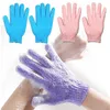 Bath Glove Kid Flaths Pano Toalha Luvas de Fardos Sólidos de Missa de Nylon Removedor de Célula Morto de Colher de Célula Morte LSK1502