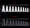 النساء الشفاف 500 قطعة / الحزمة الاصطناعي مسمار تلميح الطبيعي / واضح اللون الفرنسية كاذبة الاكريليك مسمار الفن نصائح جل uv مانيكير تصميم مجموعة diy أداة