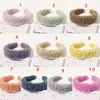 النساء lambswool العصابة لون الحلوى الخريف الشتاء رئيس الفرقة سيدة رئيس هوب واسعة hairbands الشعر اكسسوارات حزب مجوهرات gfits