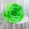 Large PE Rose Artificial Flower Head For Party Decoration Wedding Backdrop Road Lead Shopping Mall Window Display Foam Floral