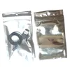 Multiple sizes Aluminum Foil Clear Resealable Valve Zipper Plastic Retail Packaging Packing Bag Zip Mylar Bag Ziplock Package