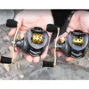 6,3: 1 Baitcast Fiske Reel 13 Bear Large Line Kapacitet Lättviktigt vänsterhänt högerhänt bete casting Fishing Wheel Tool T191015