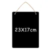 Chmura Kształt Wiszący Drewniany Blackboard Dwustronny Wymuszony Chalkboard WordPad DIY Message Black Board Office School School Supplies Wly BH4586