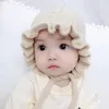 Nuovo Autunno Inverno bambino infantile dei bambini lavorato a maglia il cappello increspature Cappellini Berretti ragazze Bambino Babyies Cap cappelli caldi