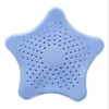 Dust plug water filter TPR multi colors Kitchen Tools Star Bathroom Drain Hair Catcher Bath Stopper Plugs Sink Strainer Filters Shower WY1164