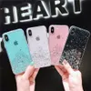 Moda Soft TPU Glitter Protection Telefon Case dla iPhone 6 7 8 XS XR 11 MINI 12 PRO MAX WHOCORPoodporny Dźwały Anti-pukanie